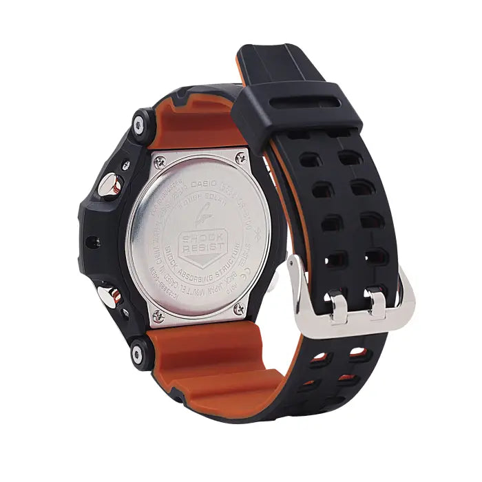 Casio G-Shock Gravitymaster GR-B100-1A4 Analog-Digital Tough Solar Bluetooth Black and Orange 53.8mm Resin Strap Men's Watch