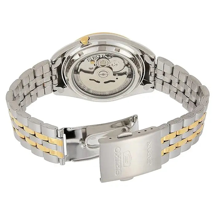Seiko 5 Automatic SNKL24J1 White Dial Two-Tone 38mm Stainless Steel Men's Watch