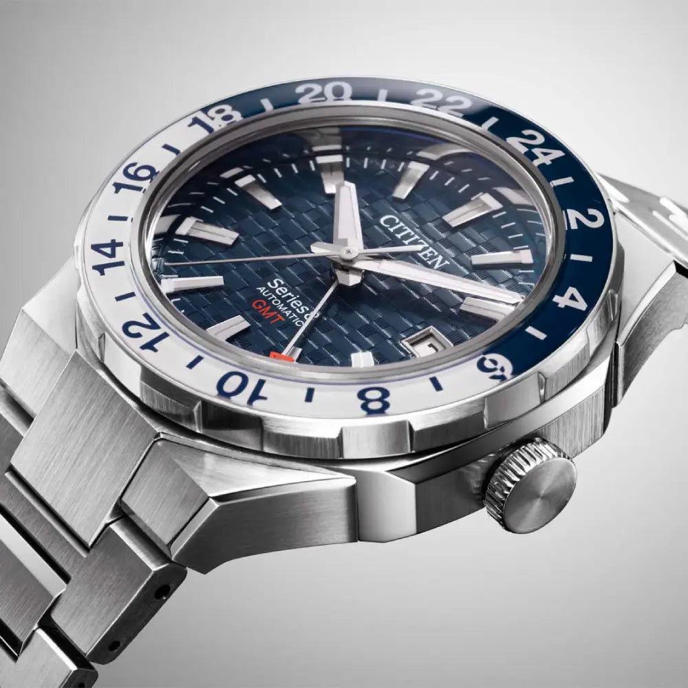 Citizen Series 8 Automatic GMT NB6034-58L Navy Blue Dial 41mm Stainless Steel Men's Watch