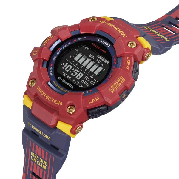 G-Shock Digital GBD-100BAR-4DR Black Dial Resin Men's Watch