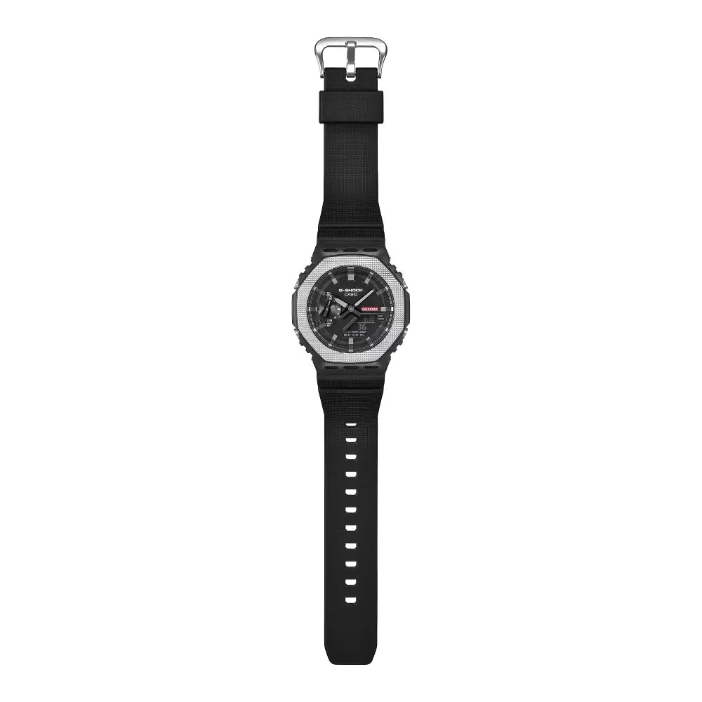 Casio G-Shock "Industrial Texture" GM-2100BM-1A Black Dial 44.4mm Bio-Based Resin Strap Men's Watch