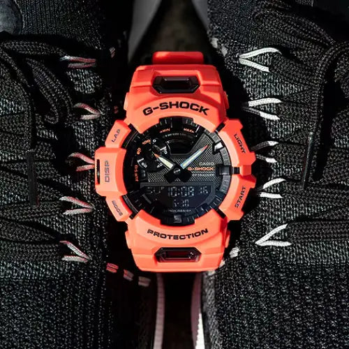 Casio G Shock G-SQUAD Analog-Digital GBA-900-4A Orange Dial Resin Strap Men's Watch