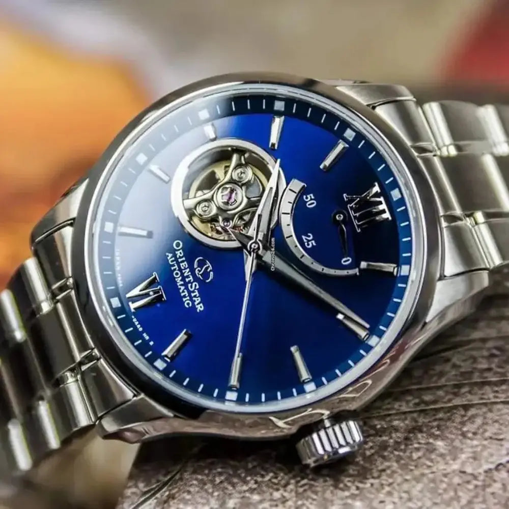 Orient Star RE-AT0001 Contemporary Automatic Blue Dial Stainless Steel Men's Watch