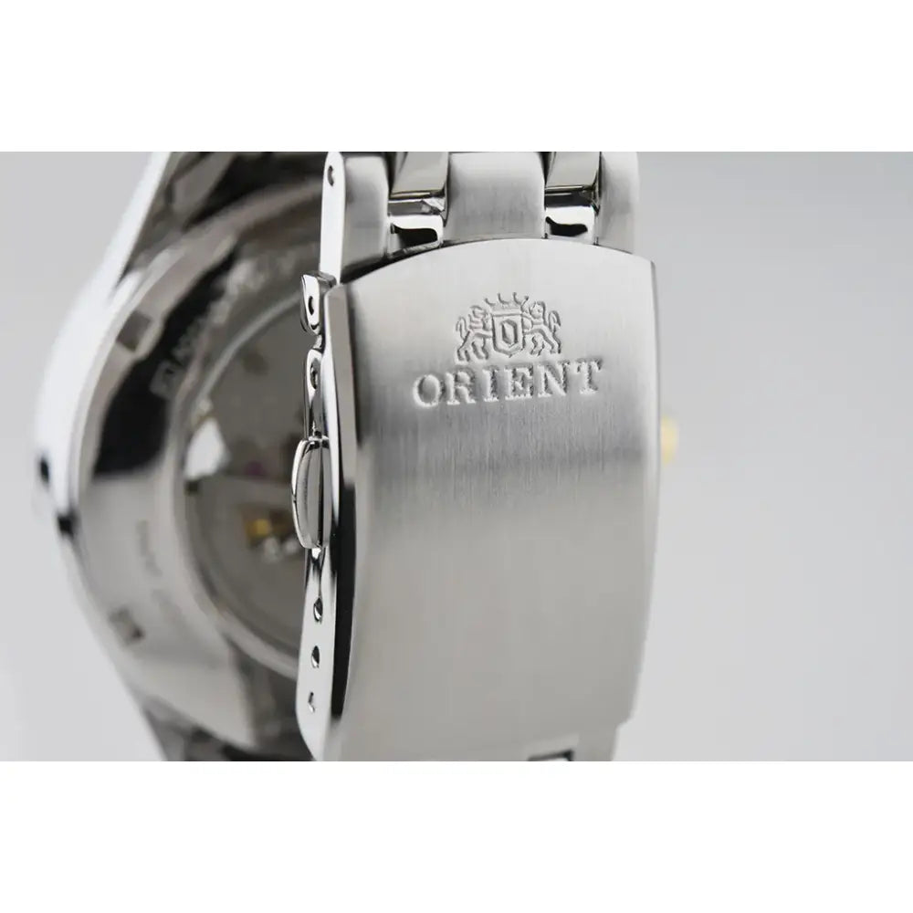 Orient Open Heart TAG03002B Automatic Black Dial Stainless Steel Men's Watch