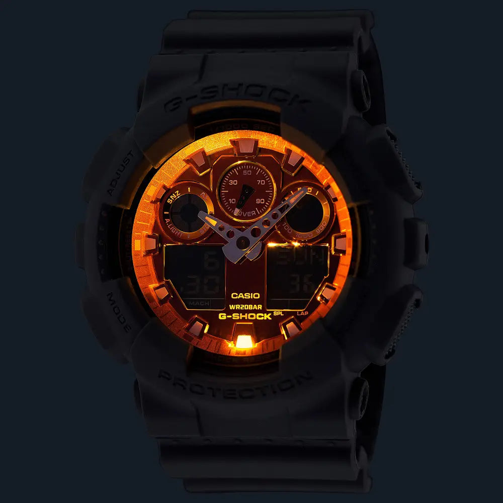 Casio G-Shock Flame Inside GA-100FL-8ADR Men's Watch