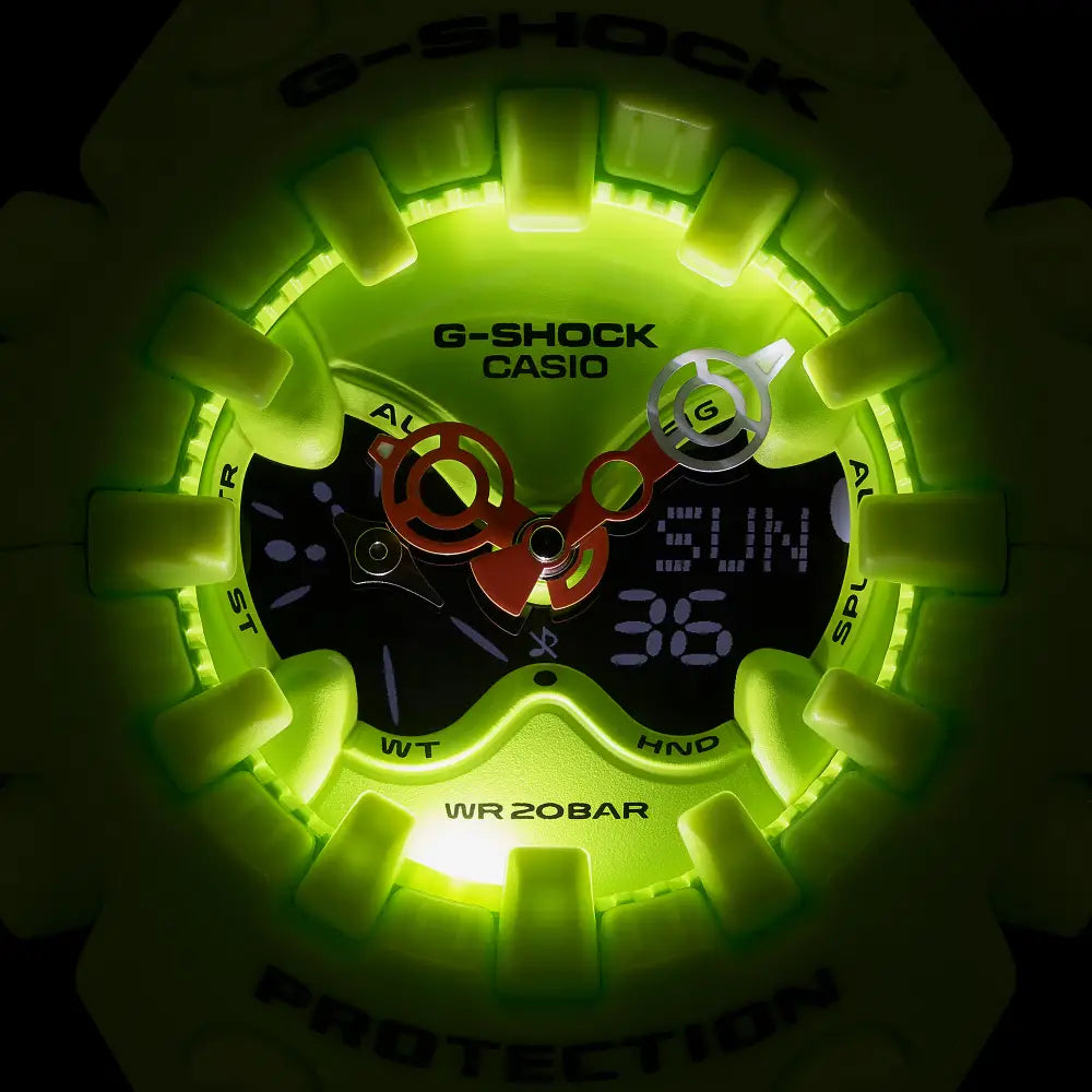 Casio G Shock GA-V01-9A “Alien Eyes” Analog-Digital Green Dial Resin Strap Men's Watch