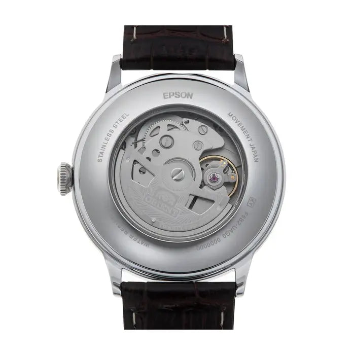 Orient Bambino RN-AK0703E (RA-AK0703E) Automatic Green Dial 40.5mm Leather Strap Men's Watch