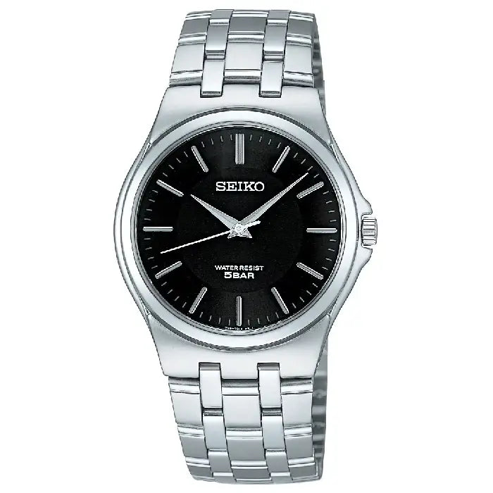 Seiko SCXP023 black dial 35mm stainless steel men's watch