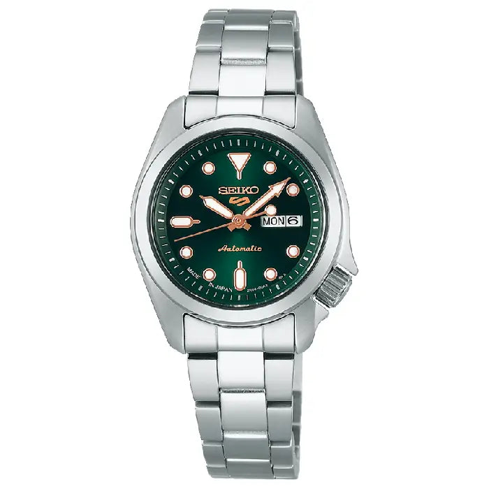 Seiko SRRA005 green dial 28mm stainless steel women's watch