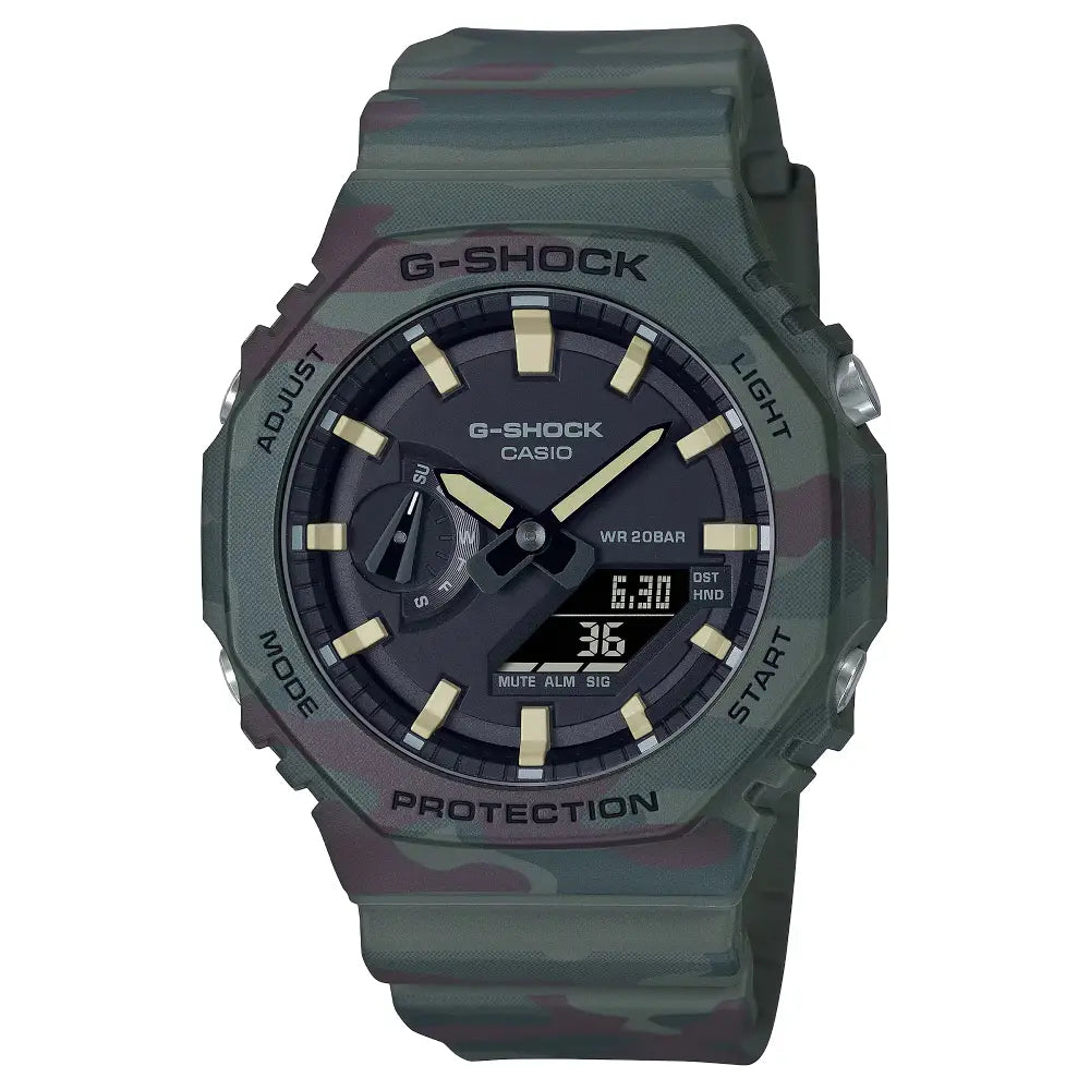 Casio G-Shock GAE-2100WE-3ADR Nature Camo men's watch with interchangeable straps