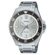 Casio Diver's MDV-107D-7AVDF Analog Silver Dial Stainless Steel Men's Watch