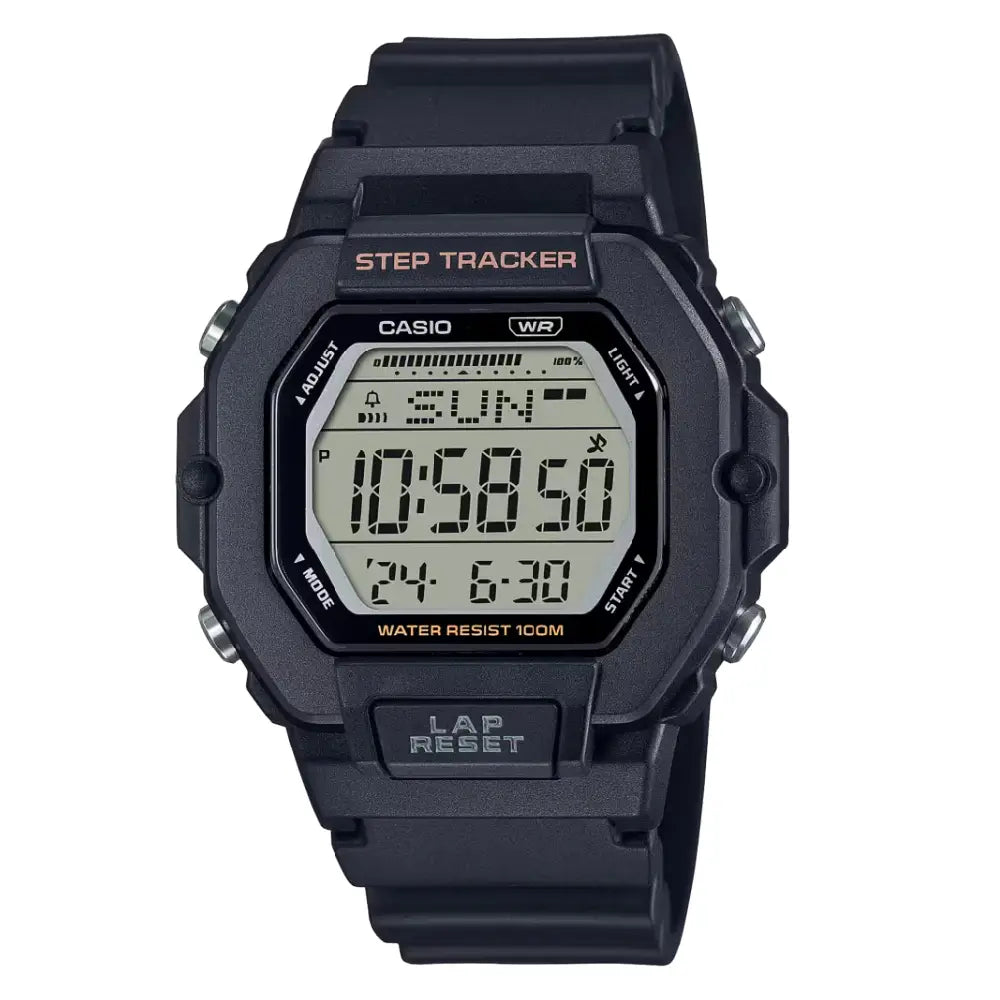 Casio Collection Digital LWS-2200H-1AVDF Black Dial Resin Strap Women's Watch