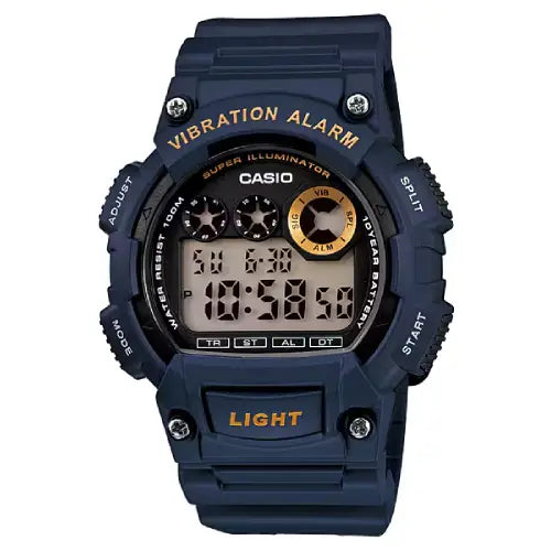 Casio Digital W-735H-2AVDF Black Display Dial Resin Strap Men's Watch