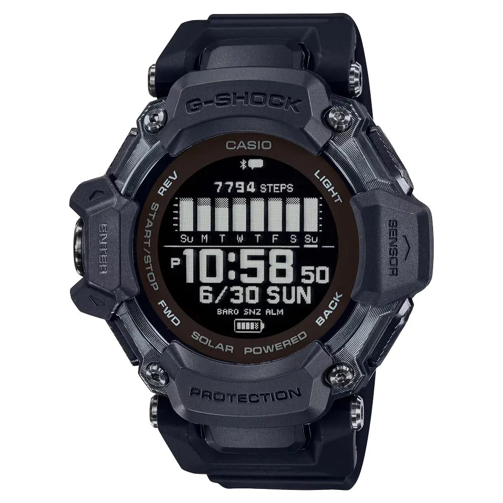 Casio G Shock GBD-H2000-1B Digital Smartwatch Black Dial Resin Strap Men's Watch