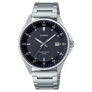 Casio Enticer MTP-E705D-1EVDF Date Analog Black Dial Stainless Steel Men's Watch