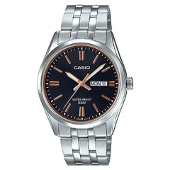 Casio Collection Analog MTP-1335D-1A2VDF Black Dial Stainless Steel Men's Watch