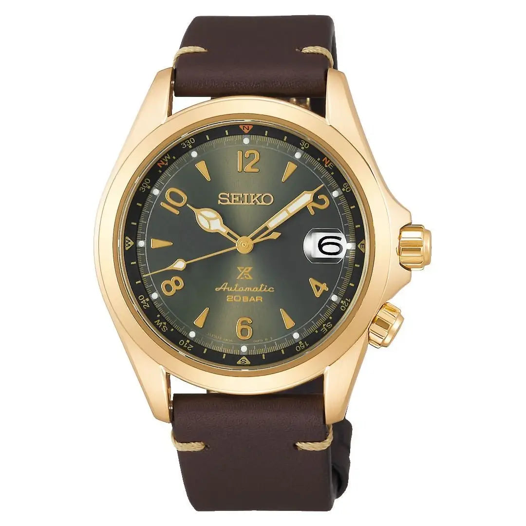 Seiko Prospex Alpinist SPB210J1 Green Dial Automatic Leather Men's Watch