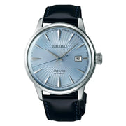 Seiko Presage SRPB43J1 Automatic "Cocktail Time" Ice Blue Dial 40.5mm Leather Strap Men's Watch