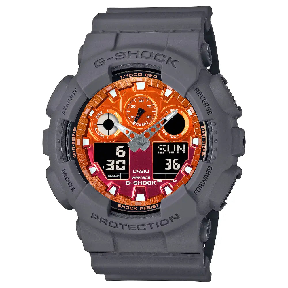 Casio G-Shock Flame Inside GA-100FL-8ADR Men's Watch