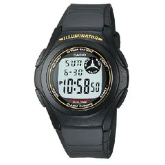 Casio Vintage Digital F-200W-9ADF Black Dial Resin Strap Unisex Watch