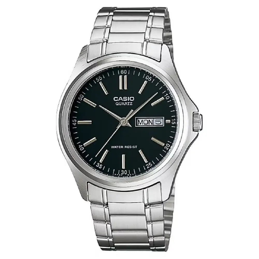 Casio Collection Analog MTP-1239D-1ADF Black Dial Stainless Steel Men's Watch