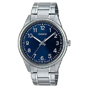 Casio Enticer MTP-V005D-2B4UDF Classic Analog Blue Dial Stainless Steel Men's Watch