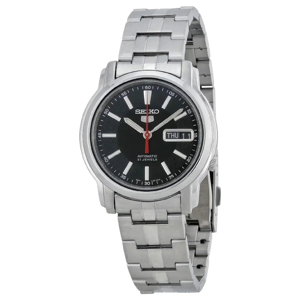 Seiko 5 SNKL83K1 black dial 38mm stainless steel men's watch
