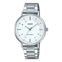 Casio Enticer Ladies Analog LTP-VT03D-7BDF Silver Dial Stainless Steel Women's Watch