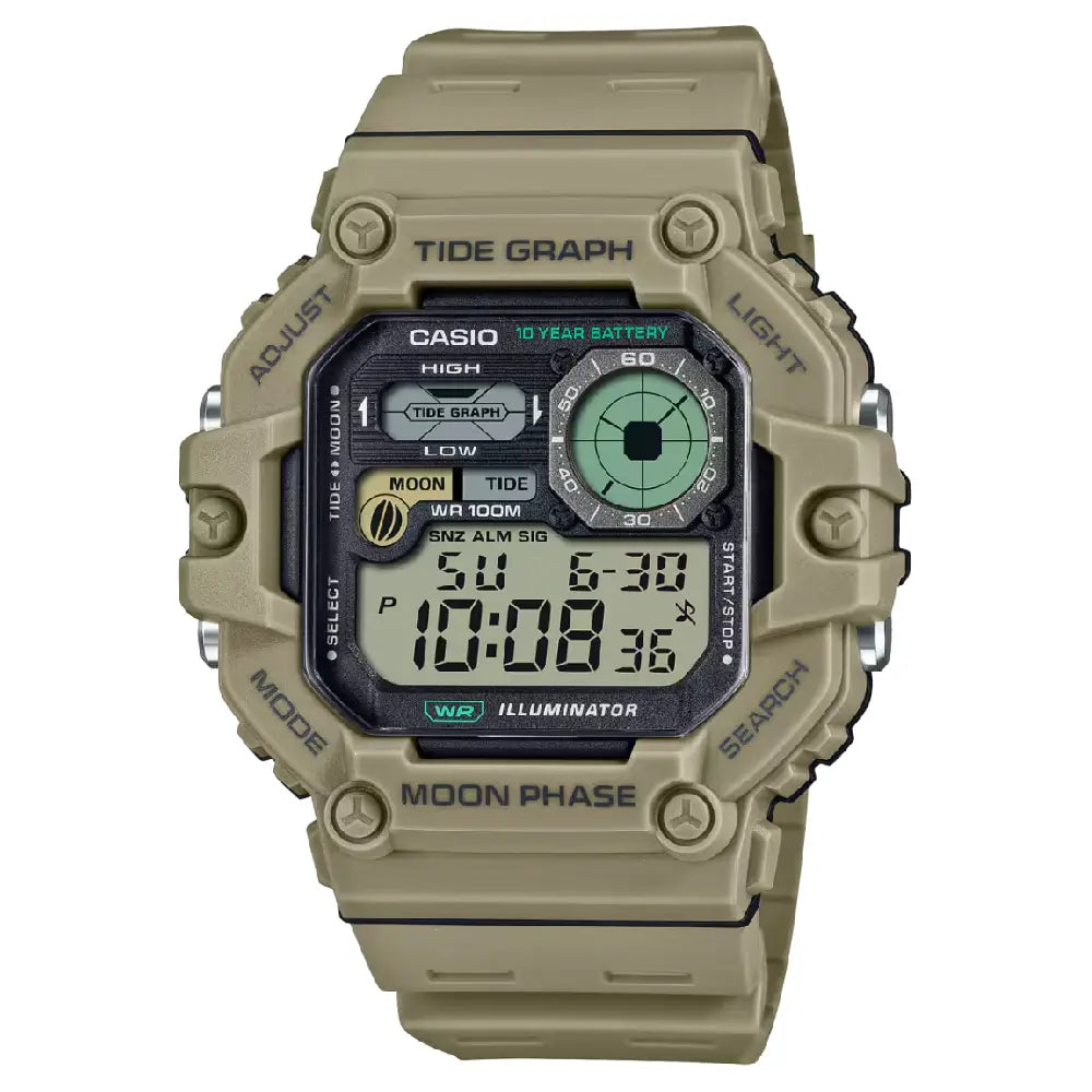 VCasio Sports Digital WS-1700H-5AVDF Black Display Dial Resin Strap Men's Watch