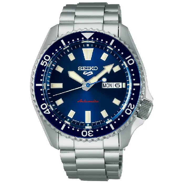 Seiko 5 Sports SBSA303 SRPL83 blue dial stainless steel men's watch