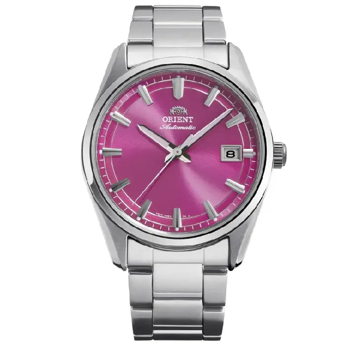 Orient RA-AC0R07P pink dial stainless steel men's watch 38.5mm