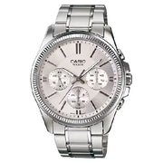 Casio Collection Analog MTP-1375D-7AVDF Silver Dial Stainless Steel Men's Watch