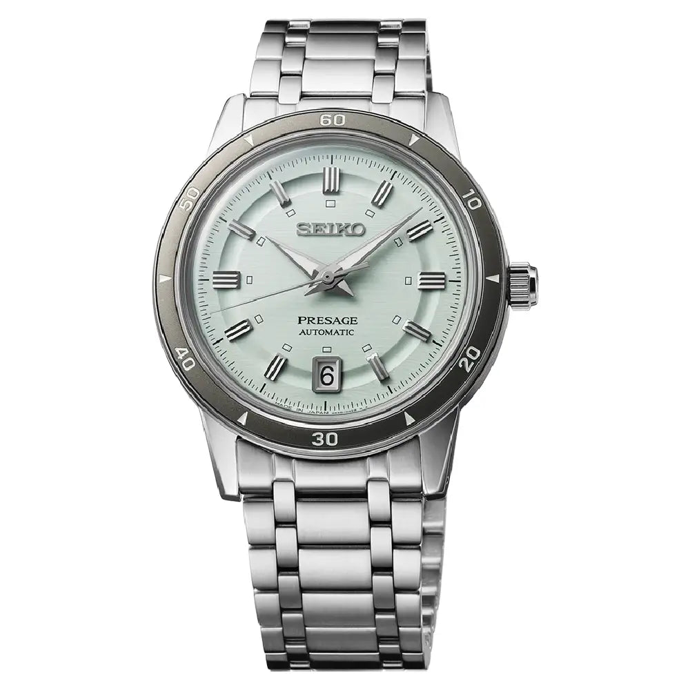 Seiko Presage SRPL71J1 "Style 60s" Automatic Green 39.5mm Dial Stainless Steel Men's Watch