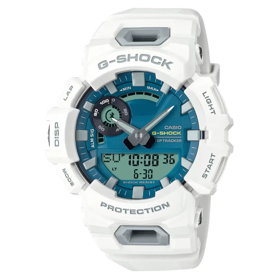 Casio G-Shock G-SQUAD Series GBA-900CB-7ADR Blue-Green Dial Resin Strap Men's Watch