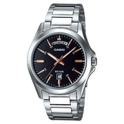 Casio MTP-1370D-1A2VDF black dial stainless steel men’s watch