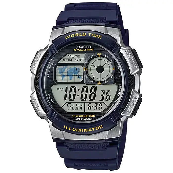 Casio Youth World Time AE-1000W-2AV Men's Watch