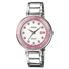 Casio Enticer Ladies Analog LTP-1329-4EVDF White Dial Stainless Steel Women's Watch