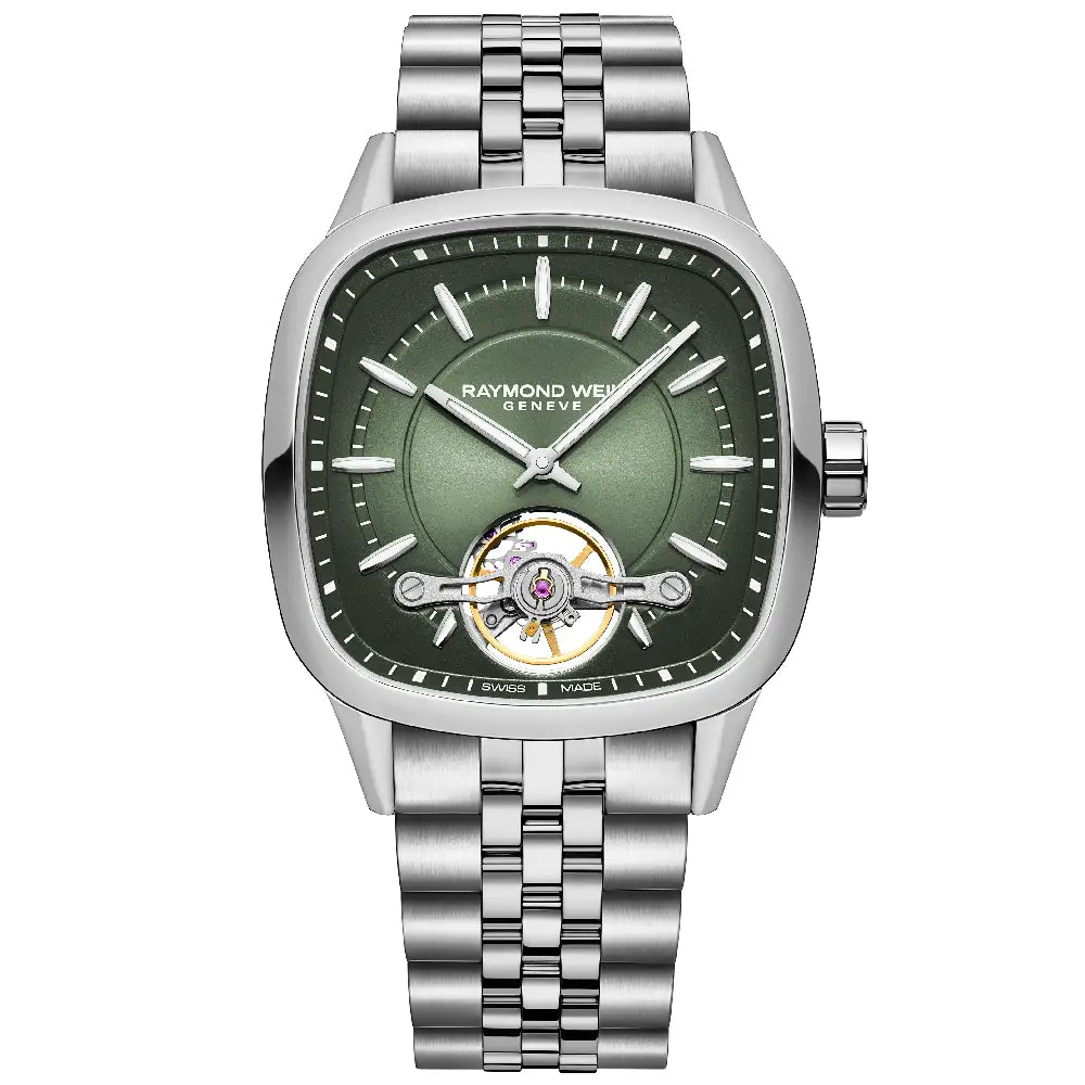 Raymond Weil Freelancer Cushion 2790-ST-52051 men's watch front view