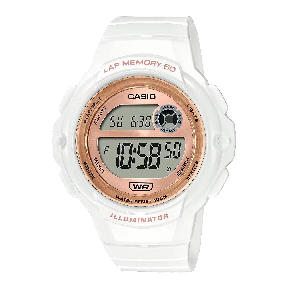 Casio Youth Digital LWS-1200H-7A2VDF Bronze Dial Resin Strap Women's Watch