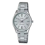 Casio Standard Analog LTP-V005D-7BUDF Silver Dial Stainless Steel Women's Watch