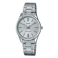 Casio Standard Analog LTP-V005D-7BUDF Silver Dial Stainless Steel Women's Watch