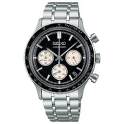 Seiko Spirit Chronograph SBTR055 Black Dial 38mm Stainless Steel Men's Watch