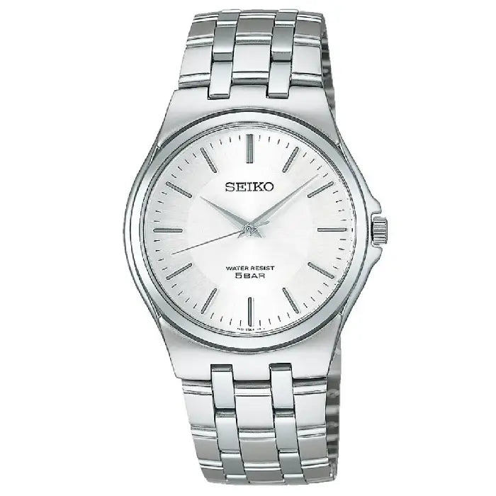 Seiko SCXP021 silver white 35mm stainless steel men’s watch
