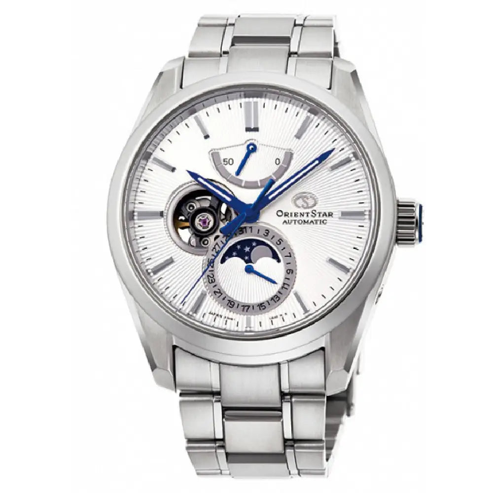 Orient Star RE-AY0002S Automatic Moon Phase White Dial 41mm Stainless Steel Men's Watch