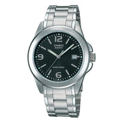 Casio Standard Analog MTP-1215A-1ADF Black Dial 38.4mm Stainless Steel Men's Watch