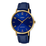 Casio Enticer Ladies Analog LTP-VT01GL-2BUDF Blue Dial Leather Strap Women's Watch