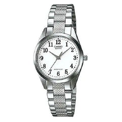 Casio Classic Analog LTP-1274D-7BDF White Dial 26mm Stainless Steel Women's Watch