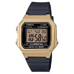 Casio Digital W-217HM-9AVDF Gold Display Dial Resin Strap Men's Watch