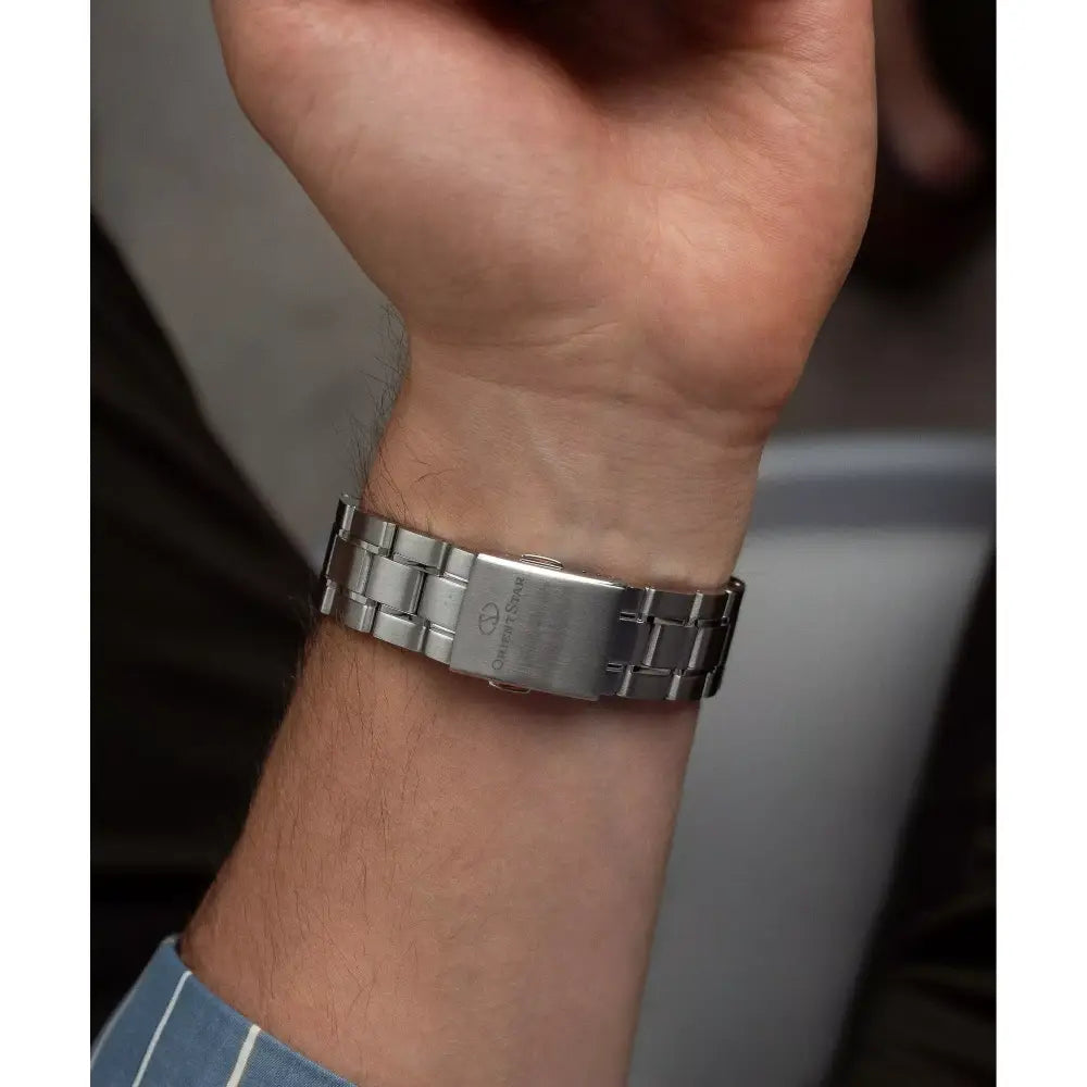 Orient Star RE-AT0021L00B Automatic Open Heart Limited Edition "Keshiki" Blue Dial 39mm Stainless Steel Men's Watch