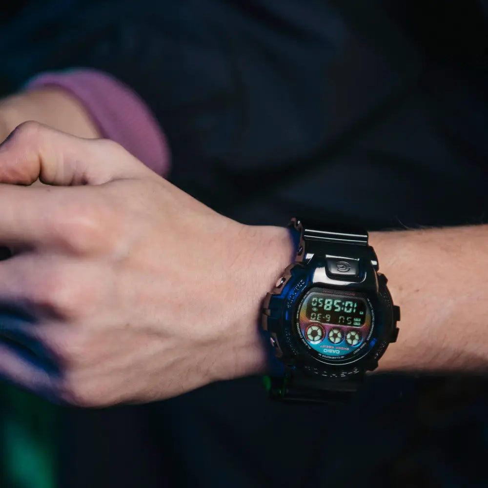 Casio G Shock DW-6900RGB-1E Digital "Virtual Rainbow" Multi-Color Dial Resin Strap Men's Watch